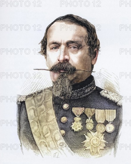 Napoleon III of France 1808 to 1873, Emperor of the French. From the book Europa im 19. century -