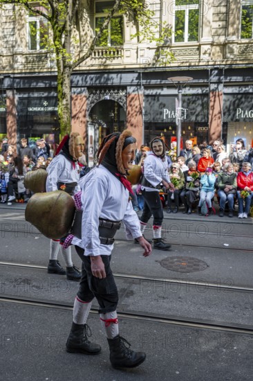 Participants dressed up as jesters from the guest canton of Schwyz, jesters' symposium of the
