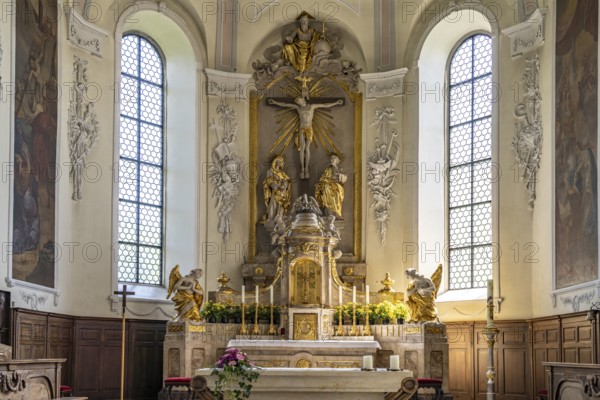 Altar of the Catholic parish church Church of Our Dear Lady in Waldshut-Tiengen, Baden-Württemberg,
