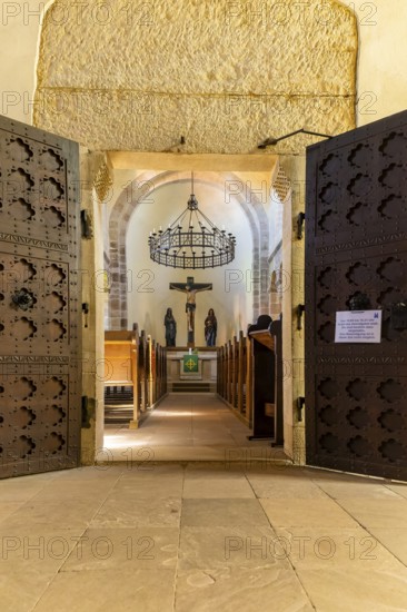 Benedictine monastery Bursfeld on the Weser near Hannoversch Münden. Bursfelde Monastery is a