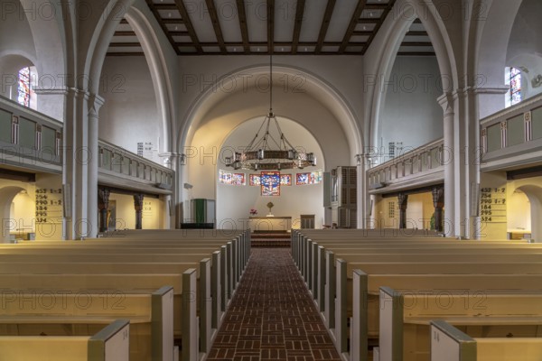 The town church of St Nicolai in Westerland, island of Sylt, district of North Friesland,