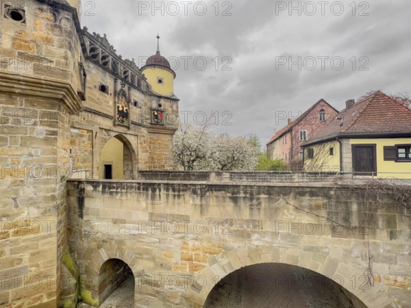 Ellinger Tor, city gate of Weissenburg in Bavaria, Germany, Europe