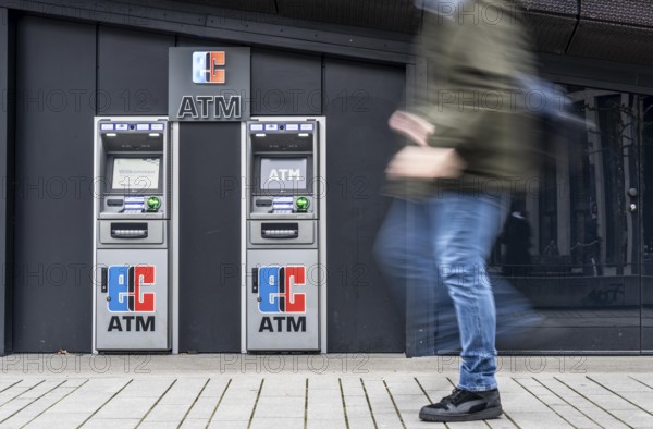 Cash machines, ATM, Automated Teller Machine, withdraw money with debit cards or credit cards, in