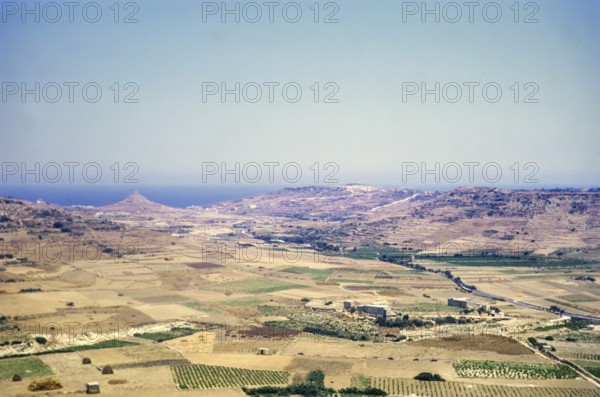 View from Victoria Castle, Gozo, Malta, Europe 1971, Europe