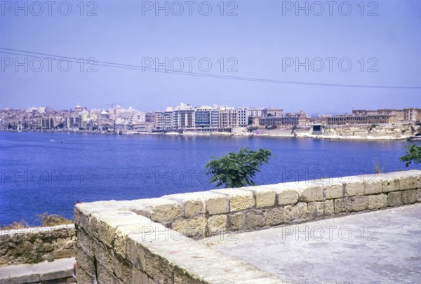 Hotel Fortuna, Tigné Seafront, Tas-Sliema, from Valletta, Malta, Europe 1971, Europe
