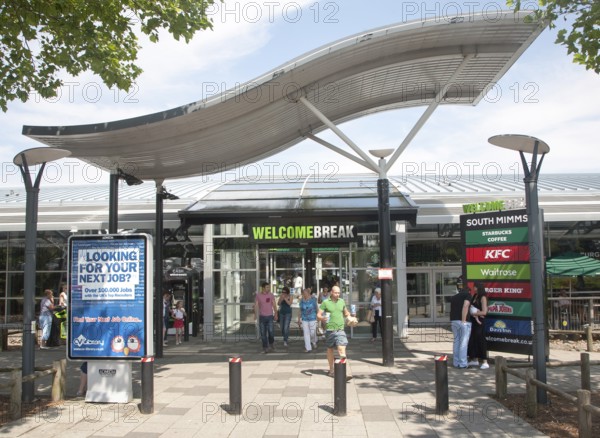 M25 motorway services at Welcome Break Service Station, South Mimms, Potters Bar, Hertfordshire,