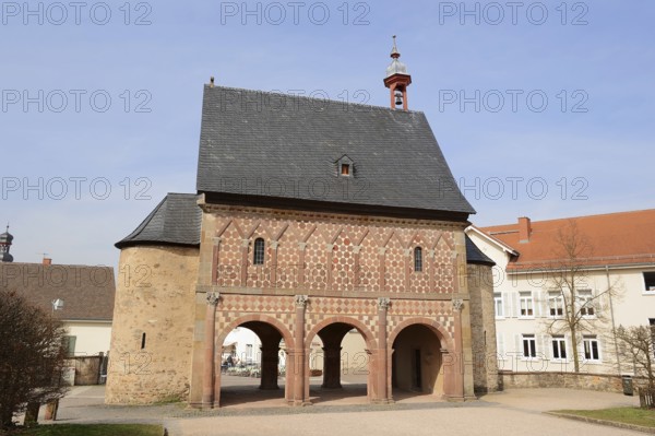Royal Hall or Carolingian Gate Hall, Lorsch Monastery, Lorsch, Hesse, Germany, Europe