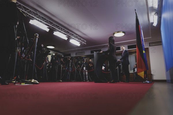 (L-R) Annalena Bärbock (Alliance 90/The Greens), Federal Foreign Minister, and Radoslaw Sikorski,