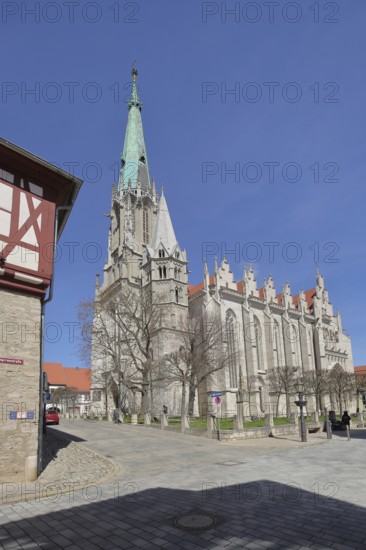 Late Gothic Divi Blasii Church, Mühlhausen, Thuringia, Germany, Europe