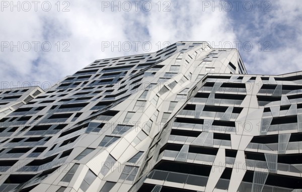 Modern architecture of the Calypso mixed use urban development project Rotterdam, Netherlands