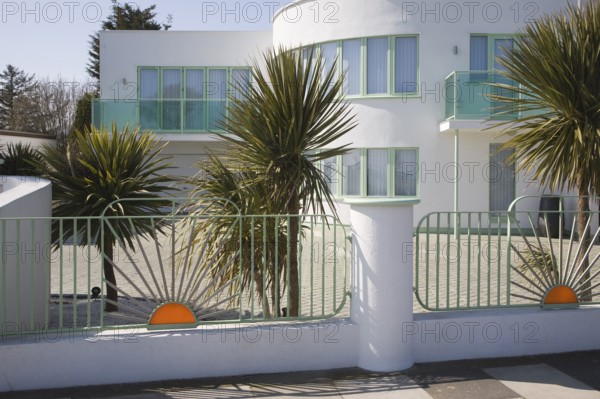 Art deco 1930s housing Frinton on Sea, Essex, England, United Kingdom, Europe