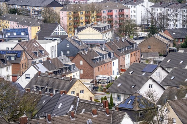 Residential buildings, apartment blocks, in the Duisburg-Süd district, Angerhausen neighbourhood,