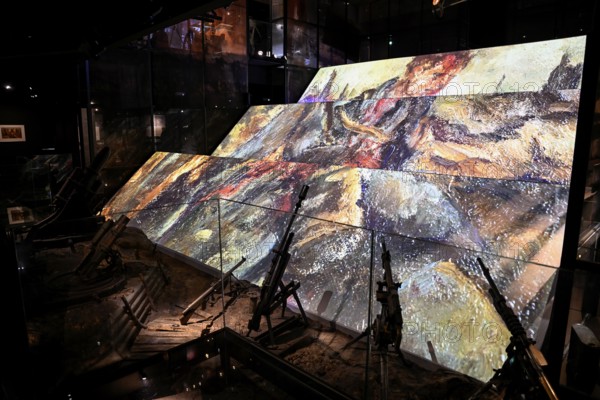 Projection show at the Memorial de Verdun, Museum, First World War, Verdun, Grand Est region,