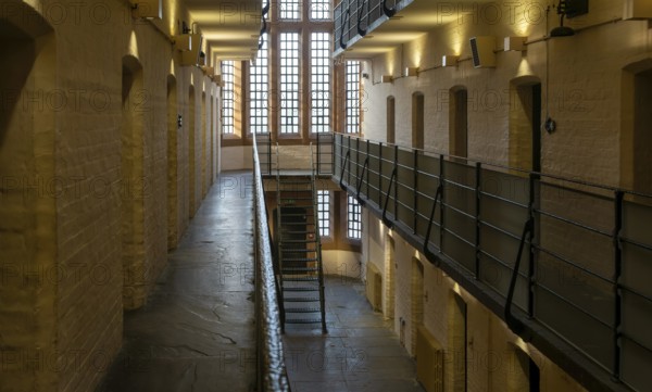 Interior of Victorian jail museum, Lincoln Castle, city of Lincoln, Lincolnshire, England, UK