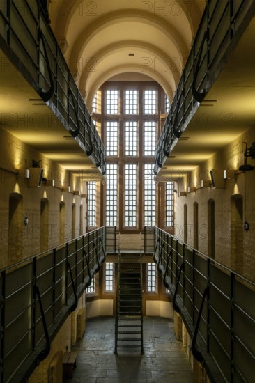 Interior of Victorian jail museum, Lincoln Castle, city of Lincoln, Lincolnshire, England, UK