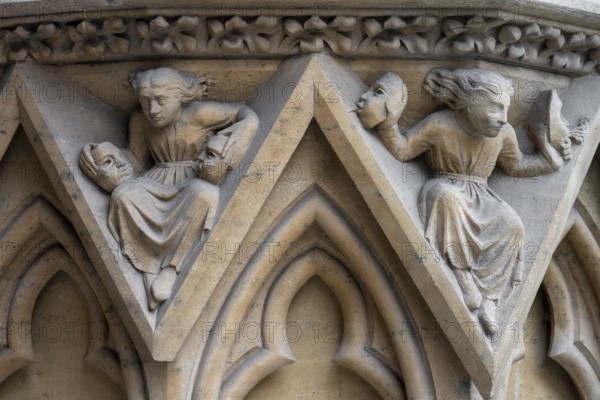 Metz, Saint-Étienne Cathedral, Marian Portal, Portail de la Vierge ou Notre-Dame / Portal of the