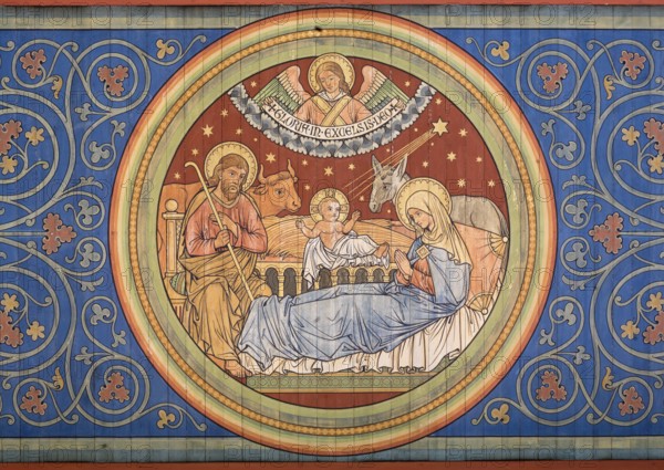 Built in 1893, ceiling paintings by Adolf Quensen, St., Sankt, Saint
