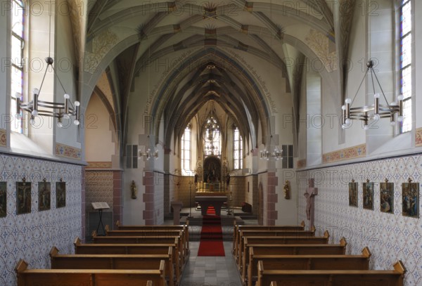 View to the west (without altar cloth), St., Sankt, Saint