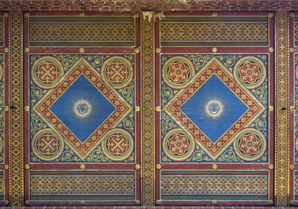 Berlin Prenzlauer Berg, Immanuelkirche, ceiling painting in the side aisle
