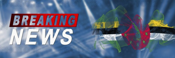 Dominica Breaking News, Smoke Flag Background