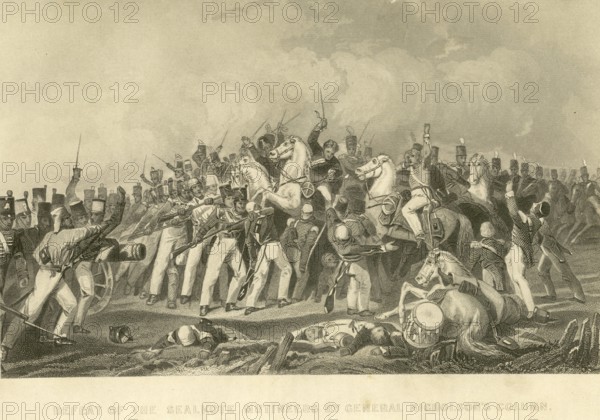 Military and munity mutiny views defeat of Sealkote mutineers by General Nicholson's column, India,