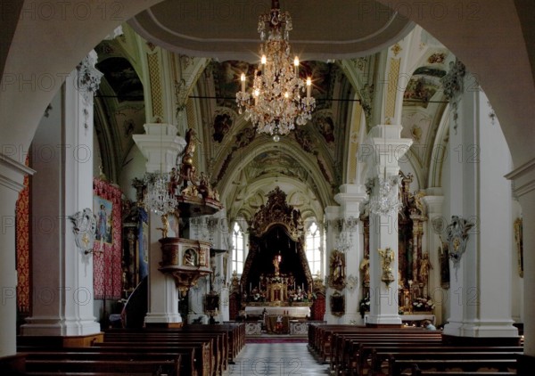 Österr Absam b Innsbruck Marienbasilika Interior n O 10373, St., Sankt, Saint