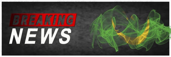 Mauritania Breaking News, Smoke Flag Background