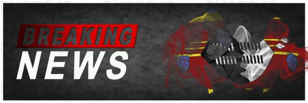 Eswatini Breaking News, Smoke Flag Background