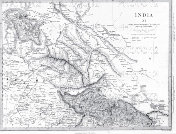 A map of India for the diffusion of useful knowledge