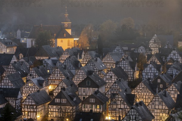 Freudenberg, the old town centre built entirely in half-timbered construction