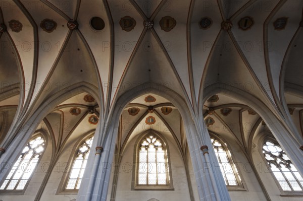 View into the vaults of the nave and south aisle, St., Sankt, Saint