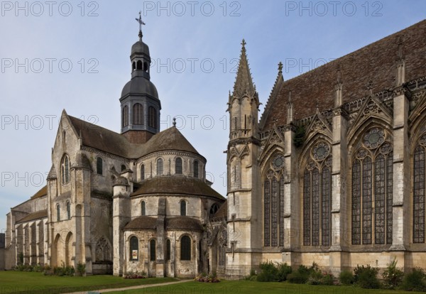 Built 1150-75, view from east-south-east, on the right partial view of the Sainte-Chapelle, built
