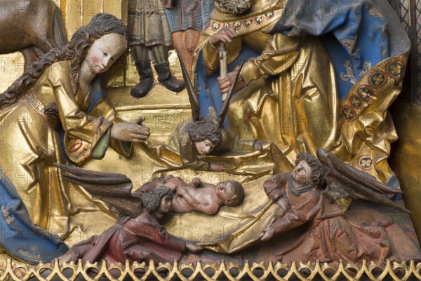 Marian altar (rosary altar) from the Heilig-Geist-Hospital, Lübeck or Hildesheim around 1525,