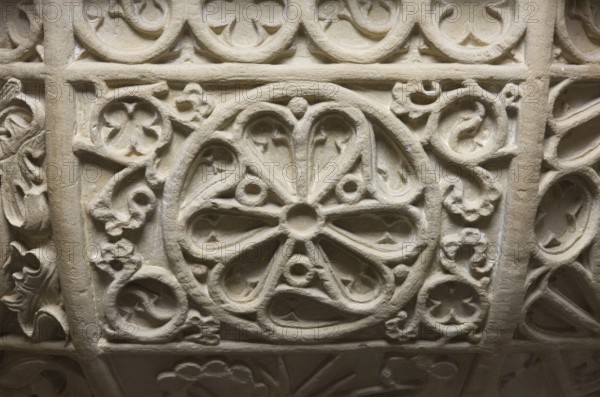 Baptismal font, detail tracery, St., Saint, Saint