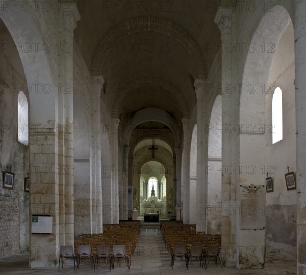Saint Blaise village church, The Romanesque church was built in the 12th century in the style of