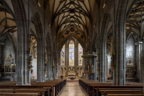 Rottweil, Heilig-Kreuz-Münster, Heilig Kreuz Minster, view to the east