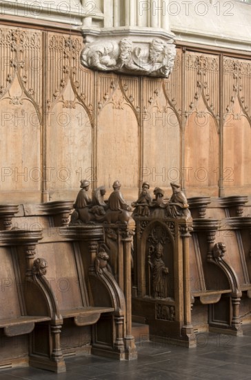 Northern choir stalls, St., Saint, Saint