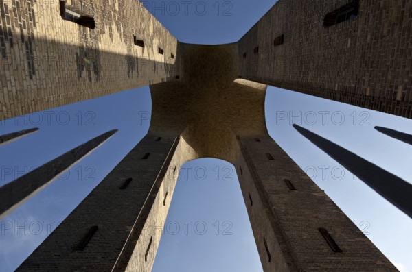 Vertical view from the memorial to the elevated tank, 1918 by Paul Mebes
