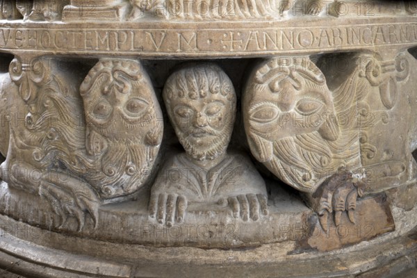 Freckenhorst, Collegiate Church of St Boniface, Romanesque baptismal font, 1st half of the 12th