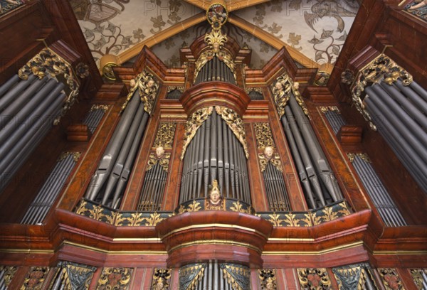 Creutzburg organ from 1735, St., Sankt, Saint