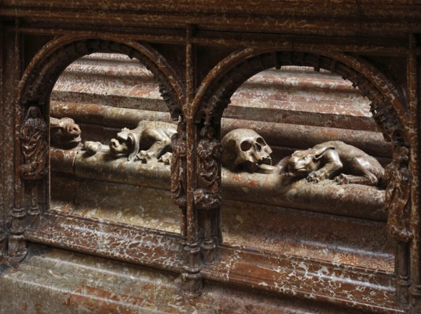 High Tomb of Emperor Frederick III by Gerhaert Niclas van Leyden (erected 1467-1513), detail of