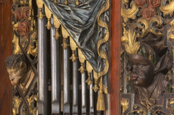 Creutzburg organ from 1735, St., Sankt, Saint