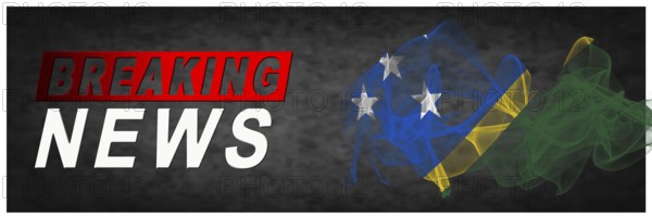 Solomon Islands Breaking News, Smoke Flag Background