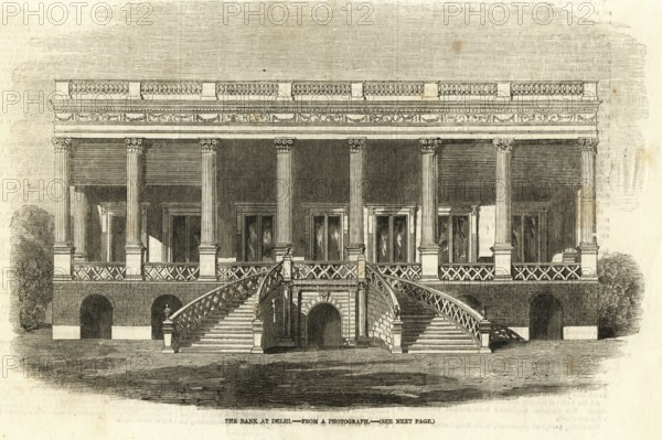 The bank at Delhi, India, Asia