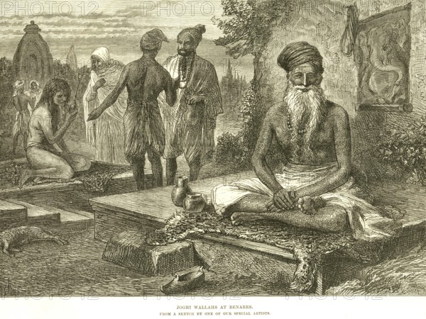 Joghi Wallahs at Benares, Varanasi, 5th February 1876