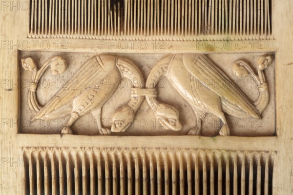 Treasury, liturgical comb, so-called Anno comb, Cologne, early 12th century