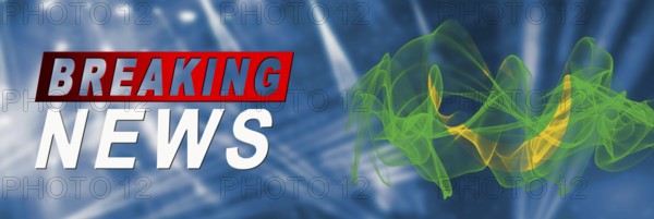 Mauritania Breaking News, Smoke Flag Background