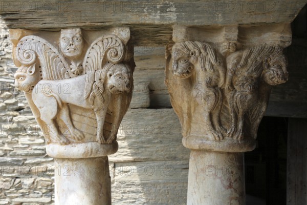 Capitals in the cloister, 12th century, St., Saint, Saint