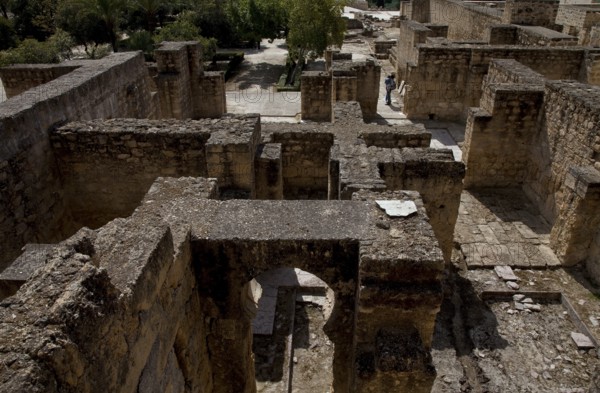 Medina Azahara, ruins of the palace city. Palace complex private chambers. built in ca 945