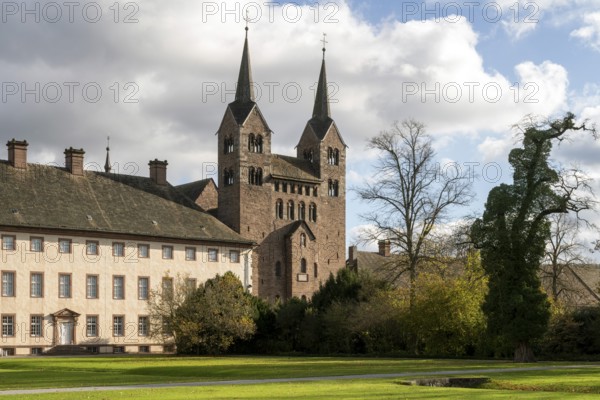 Höxter, Corvey Benedictine monastery, monastery building and westwork of the monastery church